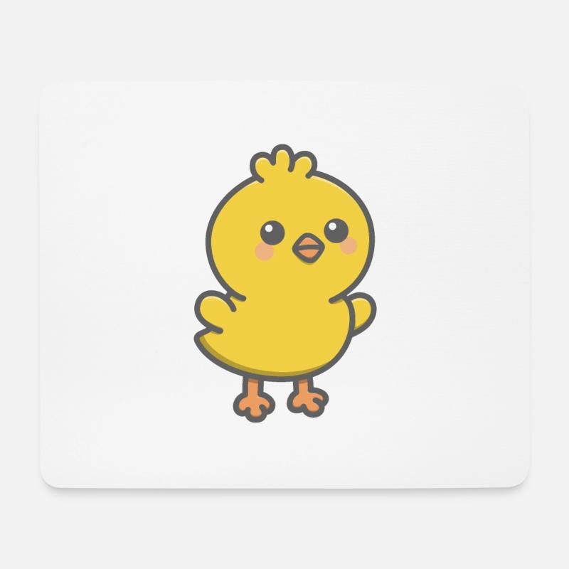 Cute Chicken - Mousepad (Querformat) - Weiß