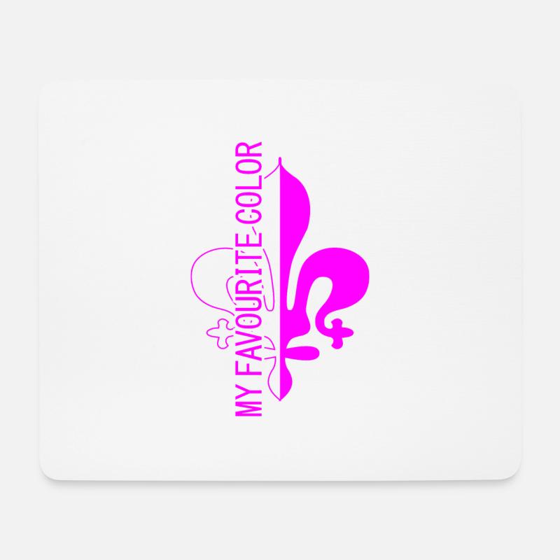 Meine Lieblingsfarbe, mein Lila - Mousepad (Querformat) - Weiß