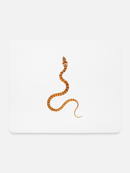 Schlange - Mousepad (Querformat) - Weiß