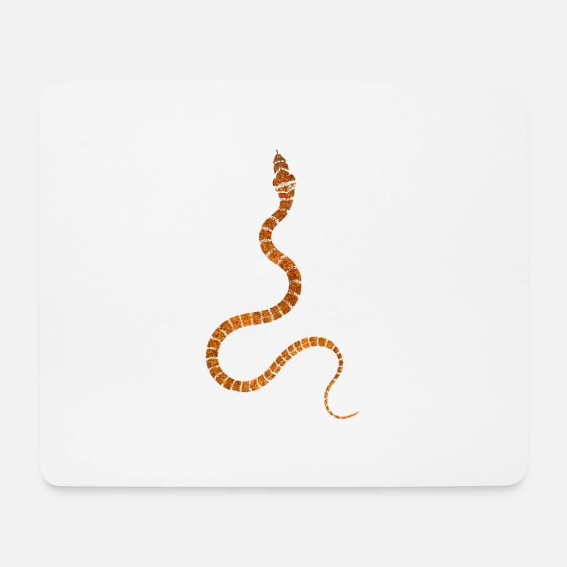 Schlange - Mousepad (Querformat) - Weiß