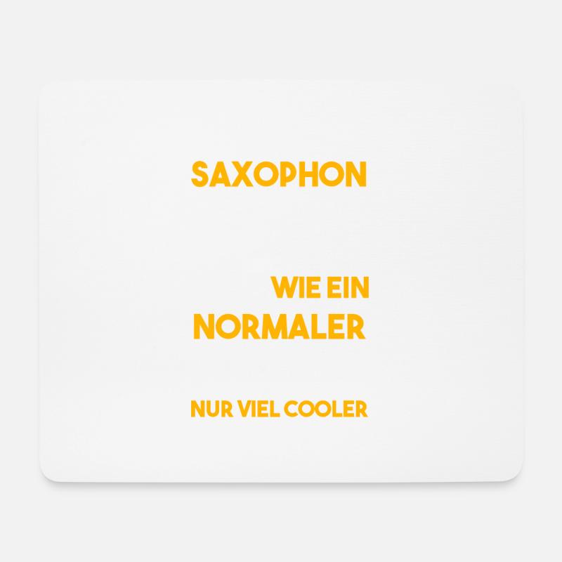 Saxophonist Opa Saxophon Saxophonspieler - Mousepad (Querformat) - Weiß