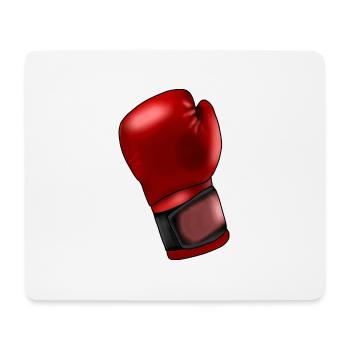 Boxhandschuh - Mousepad (Querformat) - Weiß - Vorne