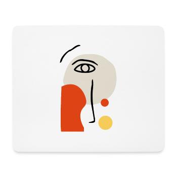 illustration abstrak - Tapis de souris (format paysage) - blanc - Devant