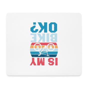 Radfahren Biken Radler MTB Spruch Design - Mousepad (Querformat) - Weiß - Vorne