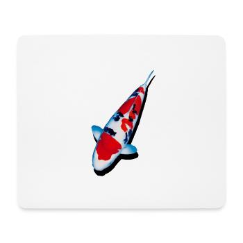 KOI-Karpfen - Mousepad (Querformat) - Weiß - Vorne