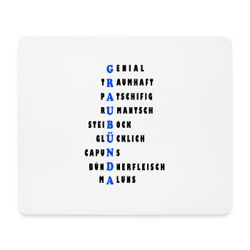 graubünda - Mousepad (Querformat) - Weiß - Vorne