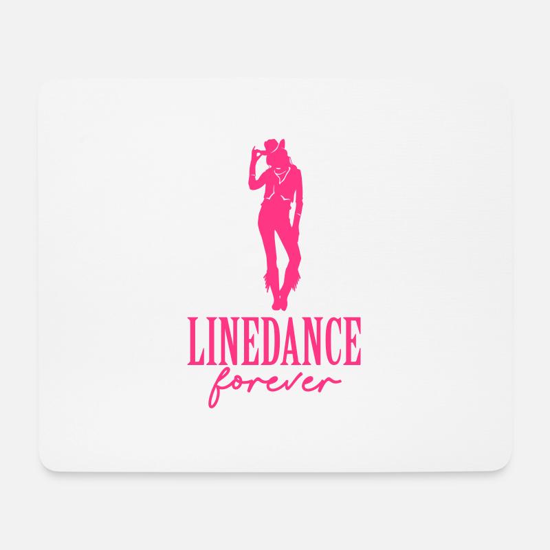 Linedance Girl - Mousepad (Querformat) - Weiß