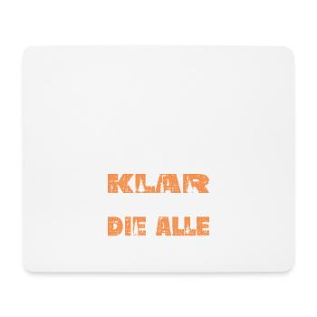 Kettensäge Holzfäller Förster Waldarbeit - Mousepad (Querformat) - Weiß - Vorne
