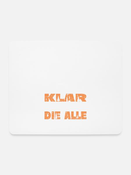Kettensäge Holzfäller Förster Waldarbeit - Mousepad (Querformat) - Weiß