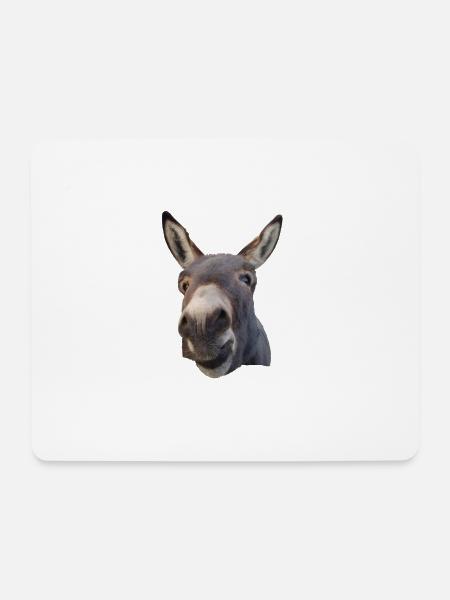 Matty der Esel Donkey Burro - Mousepad (Querformat) - Weiß