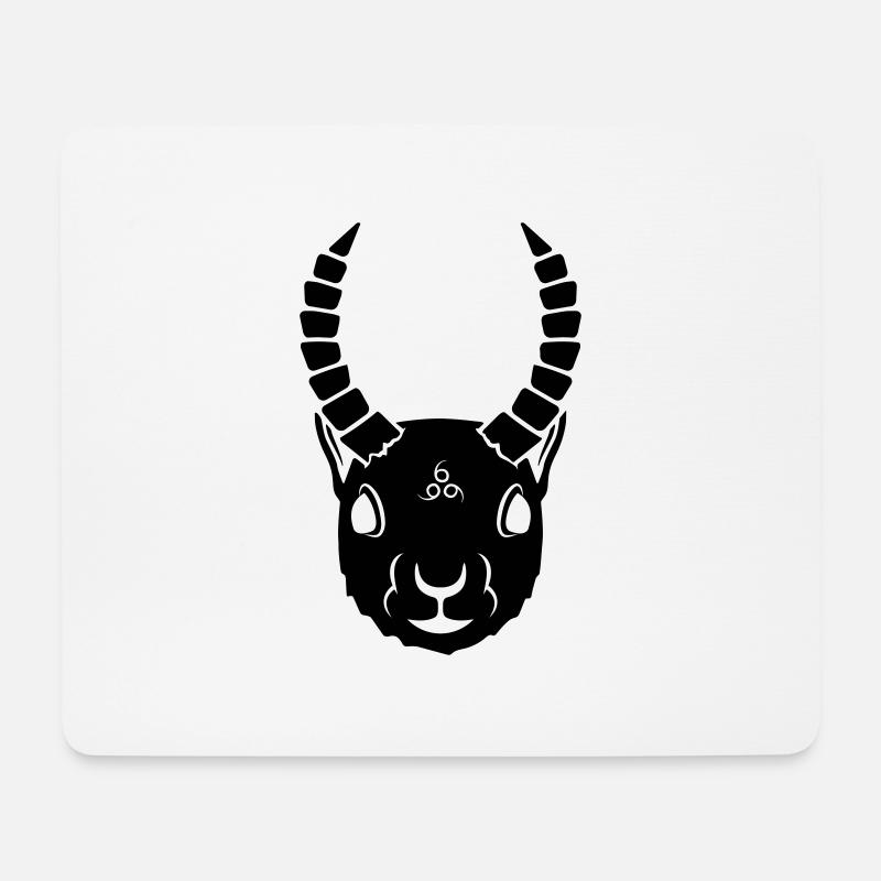 Dämonisches Eichhörnchen - Mousepad (Querformat) - Weiß