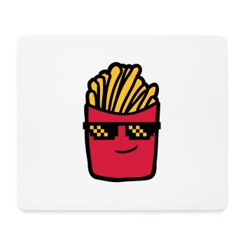 Cool Pommes Frites - Mousepad (Querformat) - Weiß - Vorne