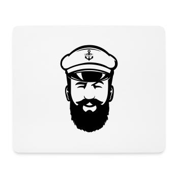 Capitaine - Tapis de souris (format paysage) - blanc - Devant