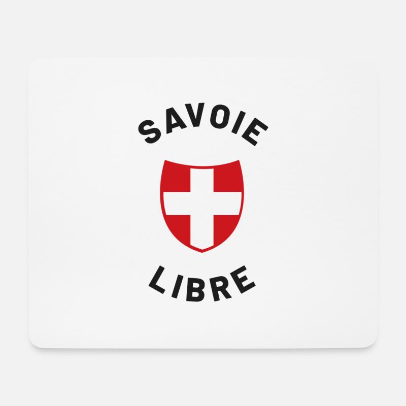 Savoie libre - Tapis de souris (format paysage) - blanc