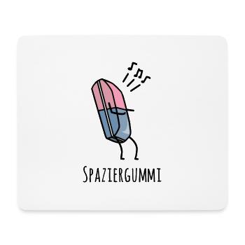 Spaziergummi - Mousepad (Querformat) - Weiß - Vorne