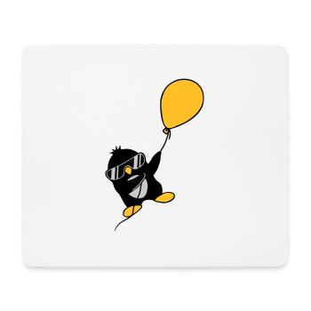 Le pingouin ballon s’envole - Tapis de souris (format paysage) - blanc - Devant