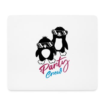 Penguin Friends Party Crew - Tapis de souris (format paysage) - blanc - Devant