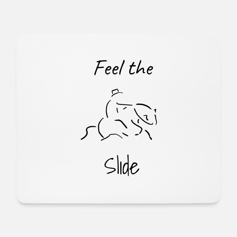 Feel the Slide - Mousepad (Querformat) - Weiß