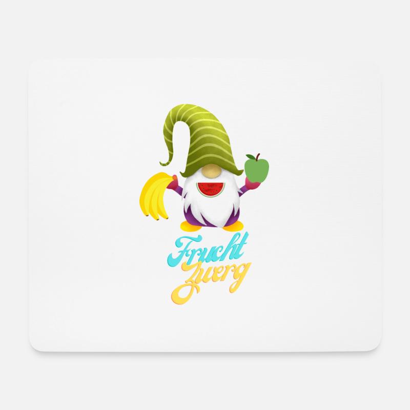 Fruchtzwerg - Mousepad (Querformat) - Weiß