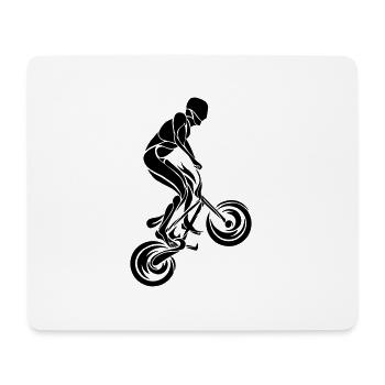 BMX Rider Triabal - Tapis de souris (format paysage) - blanc - Devant