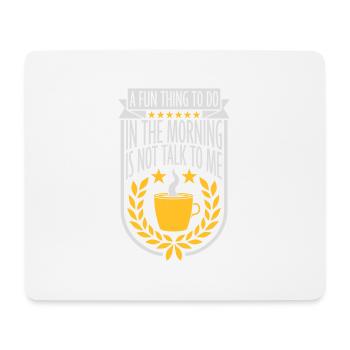 ne me parle pas - Tapis de souris (format paysage) - blanc - Devant