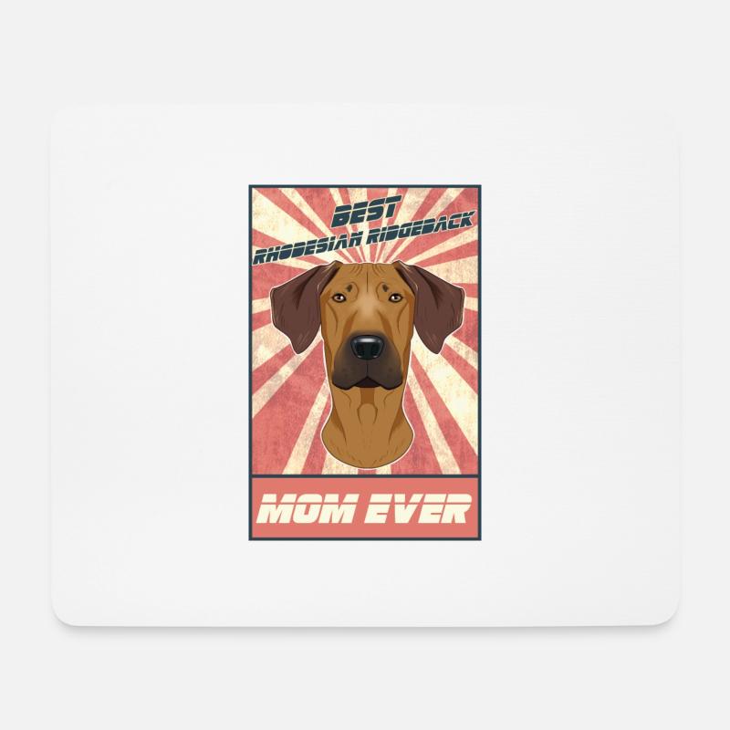 Best Rhodesian Ridgeback Mom Ever Rhodesian - Mousepad (Querformat) - Weiß