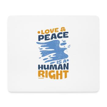 Menschenrechte Frieden - Mousepad (Querformat) - Weiß - Vorne