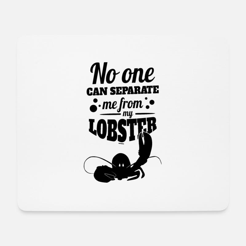 lustiger Hummer Spruch - Mousepad (Querformat) - Weiß