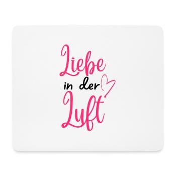 "Liebe in der Luft" Valentinstagsdesign für Paare - Mousepad (Querformat) - Weiß - Vorne