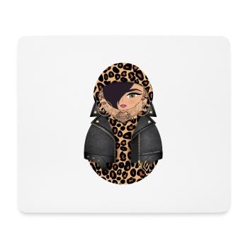 Matroschka Katja - Mousepad (Querformat) - Weiß - Vorne