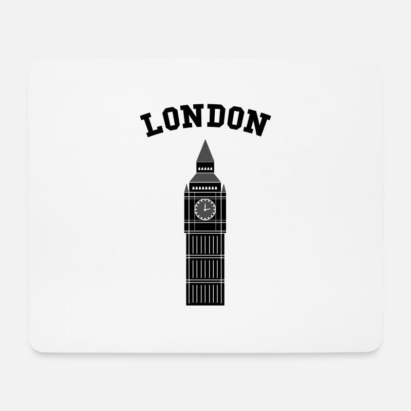 London Big Ben - Mousepad (Querformat) - Weiß