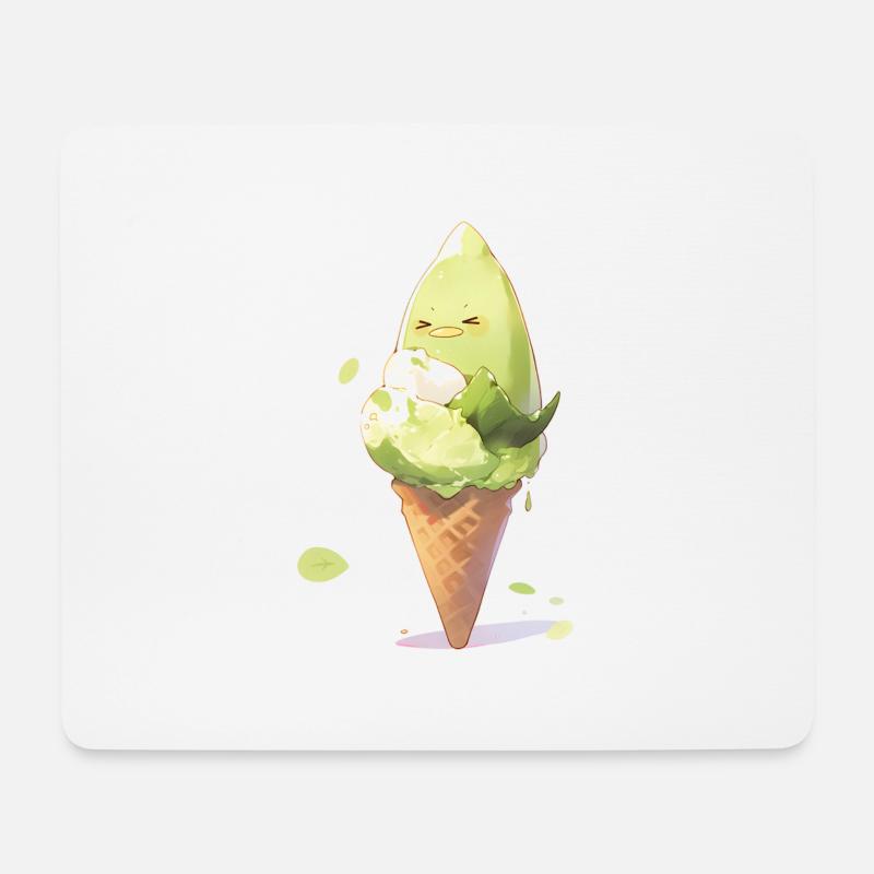 Avocado ice cream - Mouse Pad (horizontal) - white