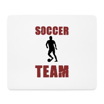 soccer player team - Mousepad (Querformat) - Weiß - Vorne