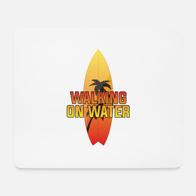 Surfing Surfboard Surfer Wassersport - Mousepad (Querformat) - Weiß