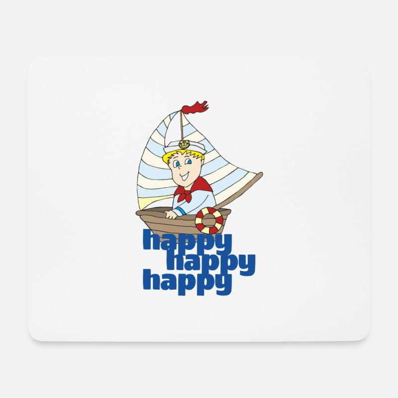 Captain Happy - Mouse Pad (horizontal) - white