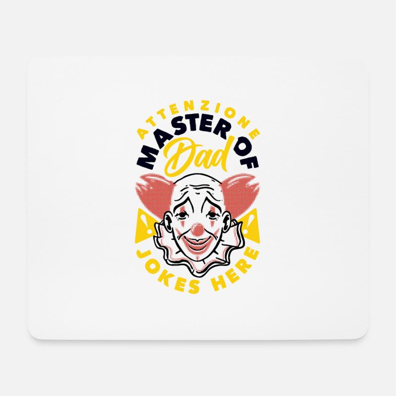 Attenzione Master of Dad Jokes - Mousepad (Querformat) - Weiß