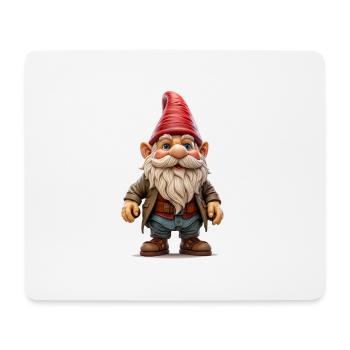 Garden gnome, a symbol of tradition and humour - Mouse Pad (horizontal) - white - Front