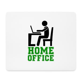 travail à l’ordinateur bureau à domicile - Tapis de souris (format paysage) - blanc - Devant