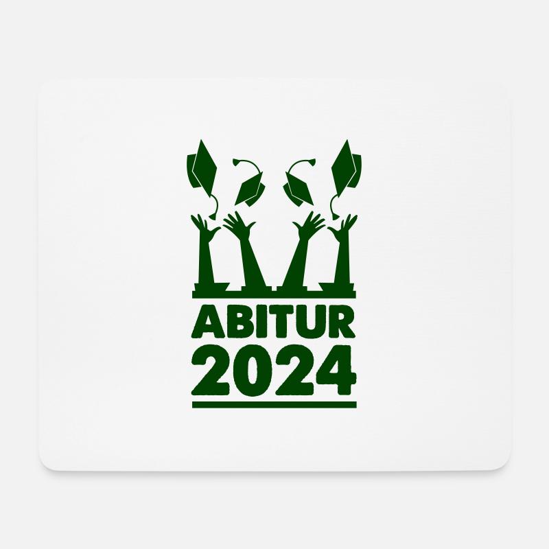 abitur 2024 - Mousepad (Querformat) - Weiß