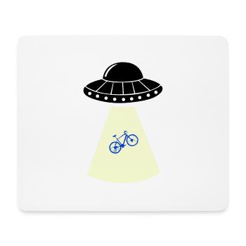 Vélo OVNI - Tapis de souris (format paysage) - blanc - Devant