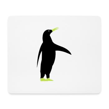 pingouin - Tapis de souris (format paysage) - blanc - Devant