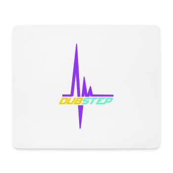 Dub Step Techno Musique Pulsation Fréquence cardiaque - Tapis de souris (format paysage) - blanc - Devant