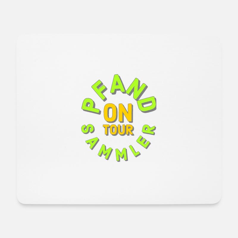 Pfandsammler on Tour - Mousepad (Querformat) - Weiß