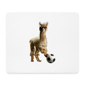Alpaga - Tapis de souris (format paysage) - blanc - Devant