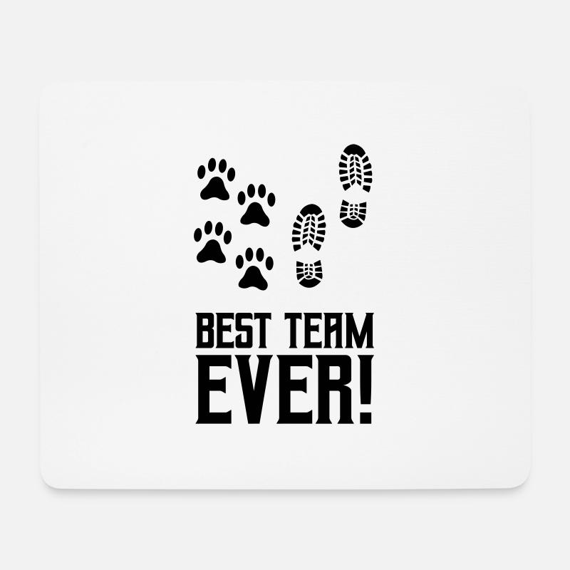 best team ever - Mousepad (Querformat) - Weiß
