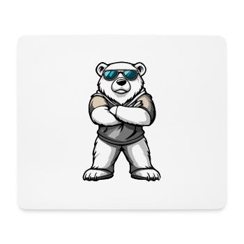 Polar Bear Comic - Mouse Pad (horizontal) - white - Front