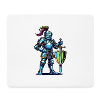Bande dessinée Knight - Tapis de souris (format paysage) - blanc - Devant
