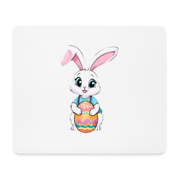 Easter bunny with Easter eggs - Mouse Pad (horizontal) - white - Front