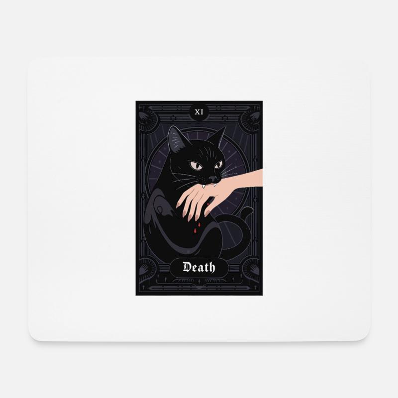 Tarotkarte - Mousepad (Querformat) - Weiß