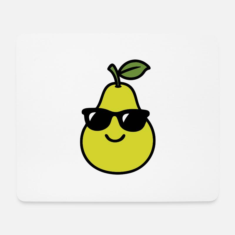 Birnenkopf - Mousepad (Querformat) - Weiß